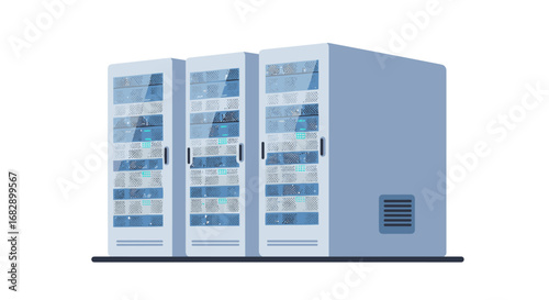 Isometric data servers: modern technology and cloud storage solutions