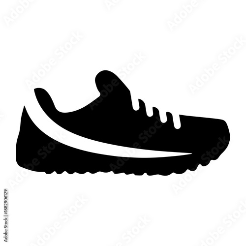 running comfortable fashionable shoes in vector art