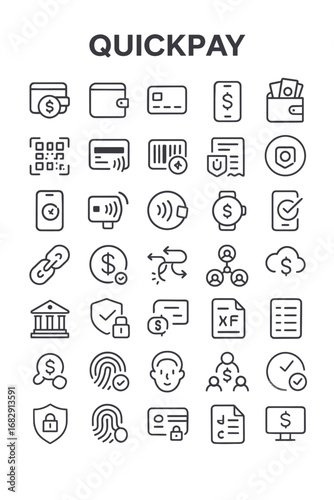A comprehensive set of thin line icons illustrating smart city concepts, urban innovation, and sustainable technology infrastructure