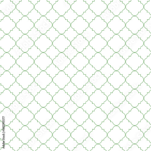 curve and round interlocking paver bricks arabic geometric seamless pattern