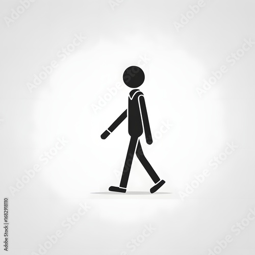 Silhouette Icon of a Person Figure