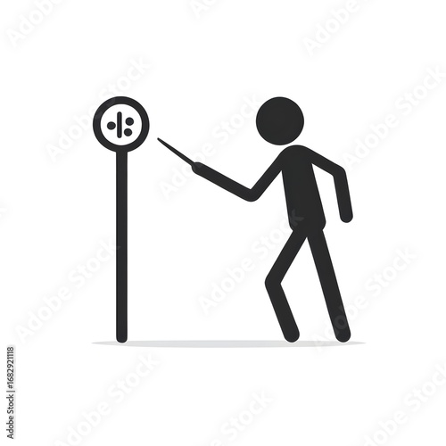 Silhouette Icon of a Person Figure