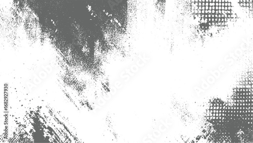 Grey textured background abstract splatter dots grunge white