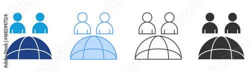 Humanity Icon Set Multiple Style Collection