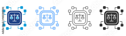 Ai Ethics Icon Set Multiple Style Collection