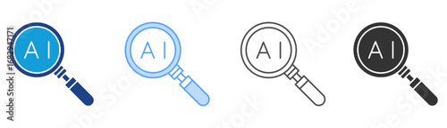 Ai Transparency Icon Set Multiple Style Collection