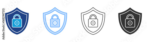 Privacy Icon Set Multiple Style Collection