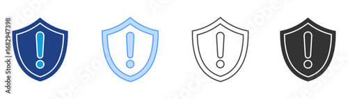 Risk Icon Set Multiple Style Collection