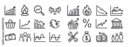 Economics Icon Grid