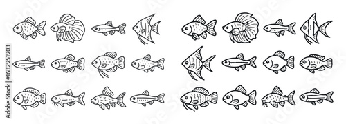 Sketch Fish Icons