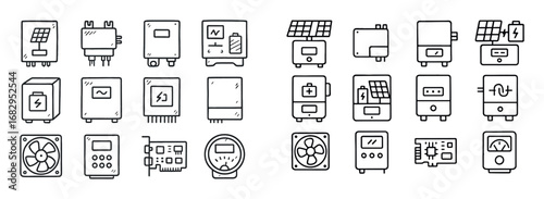 Solar Inverter Icons
