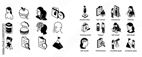 Self-Acceptance Icons Grid