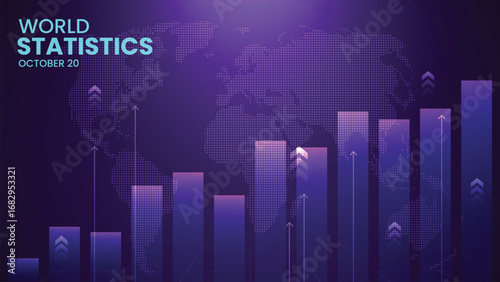 Business Invest Finance Chart Trading on Blue Background. Digital Financial Investment. Vector.