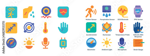 Health Sensor Icon Grid