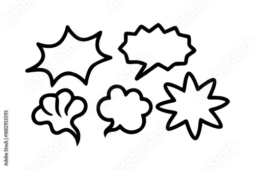 Collection of speech bubbles for communication