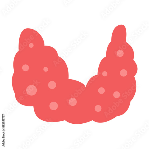 thyroid disease concept. vector illustration