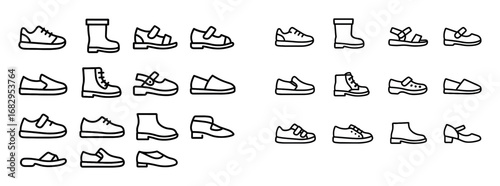 Kids Footwear Icons