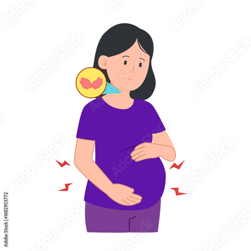 thyroid disease concept. vector illustration