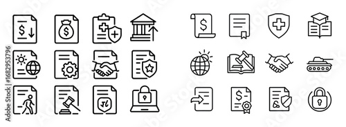 Minimalist Government Icons