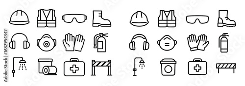 Safety Equipment Icons