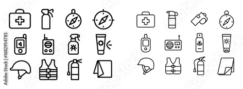 Camping Safety Icons