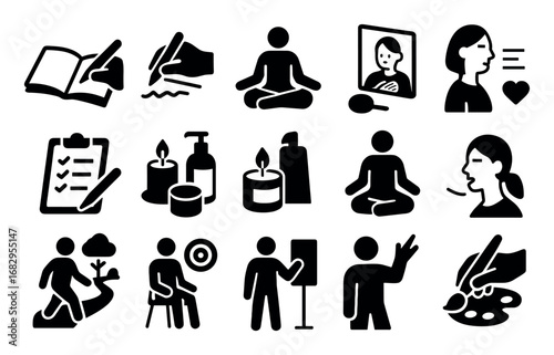 Self-Acceptance Icons Collection
