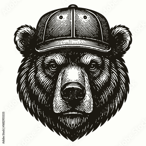 vector illustration of a bear