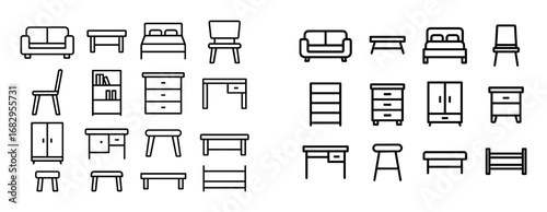 Minimalist Furniture Icons