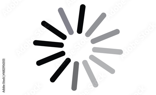 WebDynamic loading spinner icon symbolizing progress, waiting, and digital process advancement with clean modern aesthetic for web and app interfaces.