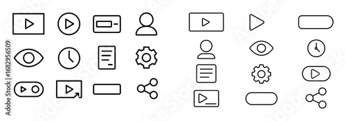 Minimalist Video Icons
