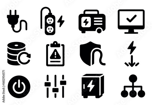 Geomagnetic Storm Icon Set