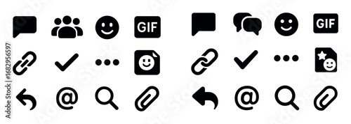 Online Communication Icons