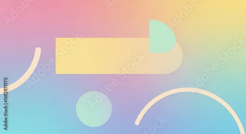 Vibrant modern abstract design with pastel colors and geometric shapes perfect for website backgrounds or marketing materials