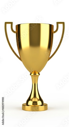 Wallpaper Mural Golden trophy cup isolated on white background for award ceremony Torontodigital.ca