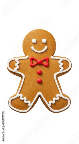 Wallpaper Mural Cute gingerbread man cookie isolated on white background Torontodigital.ca