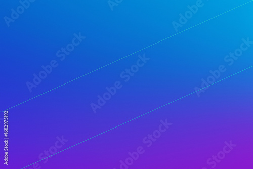 A vibrant blue and purple gradient background with two thin, parallel, light-blue lines running diagonally. The image has a clean, modern aesthetic.