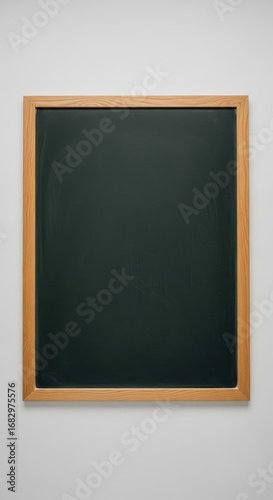 Wallpaper Mural Empty blackboard with wooden frame isolated on white background Torontodigital.ca