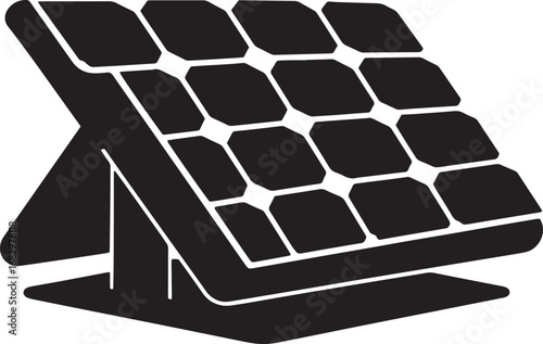 Illustration of a solar panel for renewable energy