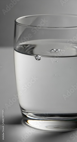 Wallpaper Mural Halffilled glass of water with bubbles, clear and refreshing Torontodigital.ca