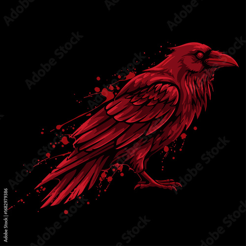 Crimson Raven vector