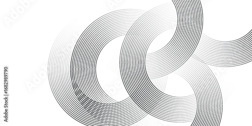 White geometric abstract background overlap layer on bright space with lines effect decoration. Modern graphic circle style vector eps10