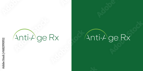 Simple and modern anti aging health logo design