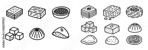 Oriental Sweets Icons