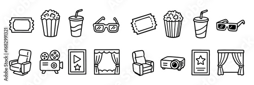 Cinema Icon Doodles