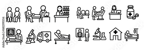 Medical Doodle Icons