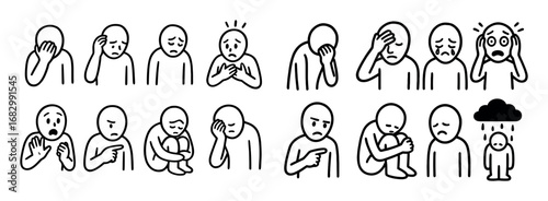 Emotional Doodle Icons