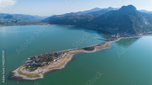 A piece of land formed within a tectonic lake. (Eğridir Gölü, Burdur). 
