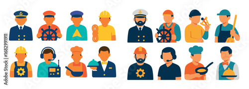 Colorful Crew Icons