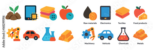 Trade Goods Icon Set