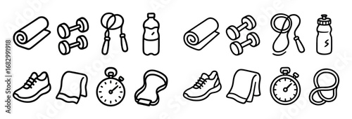 Morning Exercise Icons